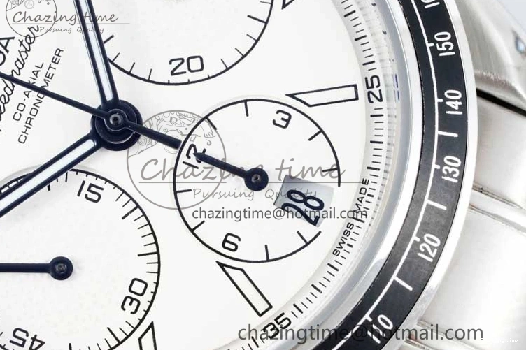 0719 Speedmaster Racing Master SS HKF Best Edition White Dial on SS Bracelet A TravelReady 7809